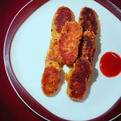 A picture of Kidney beans cutlet/Rajma Cutlet.