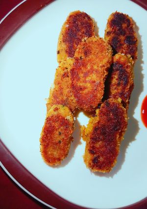 A picture of Kidney beans cutlet/Rajma Cutlet.