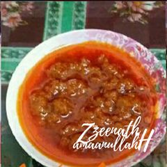 A picture of Fried Red Chilli Powder.