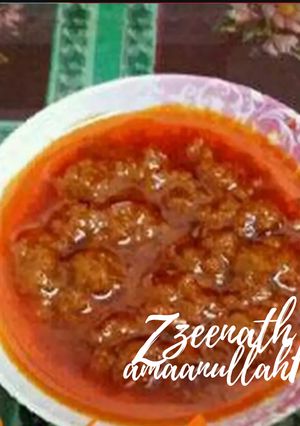 A picture of Fried Red Chilli Powder.