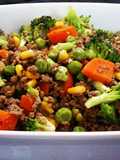 Carne Moída com Legumes