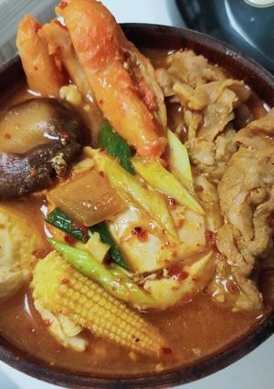 韓式辣豆腐鍋 的食譜成品照片