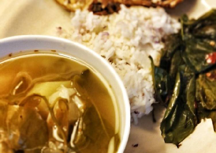 Bagaimana Membuat Sayur Asem Sambel Daun Melinjo ala momi darren, Enak Banget