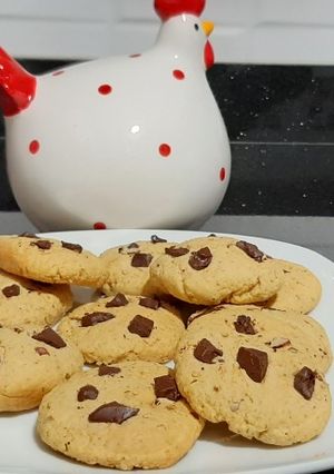 Una foto de Galletas de avena con chispas de chocolate