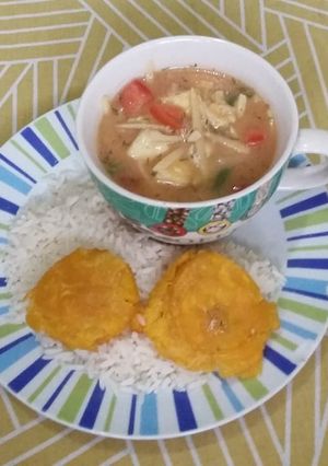 Una foto de Ceviche de pescado con palmito