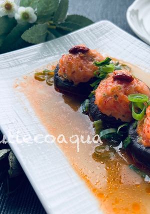 香菇鑲鮮蝦 的食譜成品照片