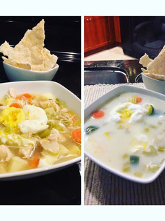 Una foto de Sopa de pollo tipo pizca Andina a lo fit