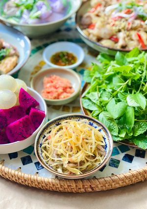 Hình của món Đu Đủ Mắm Nêm.