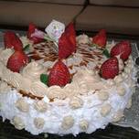 Strawberry vanilla cake