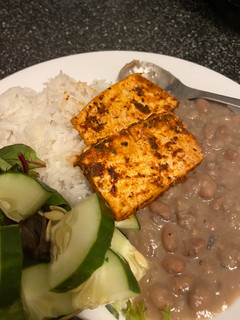 Una foto de Tofu a la olla (versión vegana del pollo a la olla)