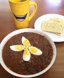 Frijoles guisados con Huevo