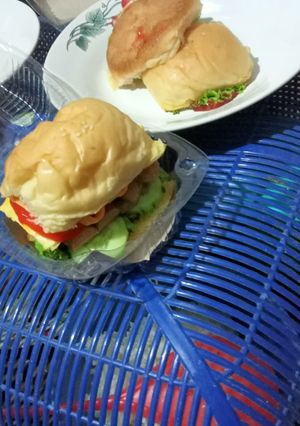Foto resep Burger sederhana ala rumahan