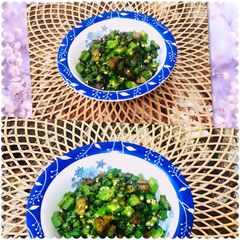 A picture of Aloo Bhindi ki sabzi.