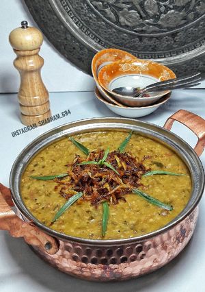 عکسی از دستور آش سبزی شیرازی