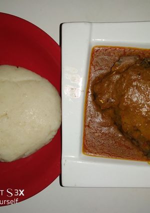 A picture of Cocoyam soup#abjmom #MyHubFav.