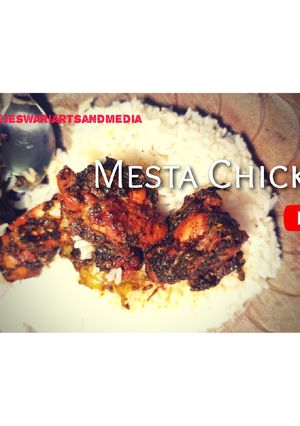 A picture of Gongura chicken.