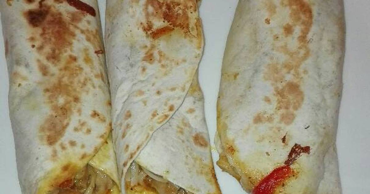 Burritos de pollo y verduras Receta de Mari Ramos Cookpad