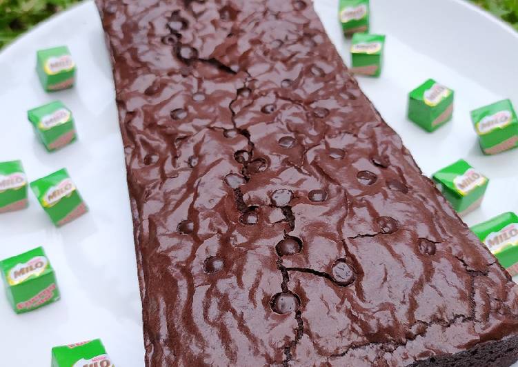Resep masakan Chewy Fudgy Brownies Simple ❤️ | Cara Buat Chewy Fudgy Brownies Simple ❤️ Yang Enak Dan Lezat