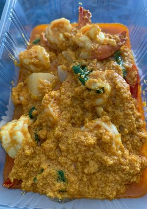 รูปของ กุ้งผัดผงกะหรี่