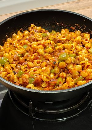 Foto principal de All-in-One Pot, All-in-Only 30': Pasta Corta con Chorizo