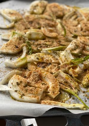 Foto di Finocchi e cicorie al forno (ricetta di riciclo)