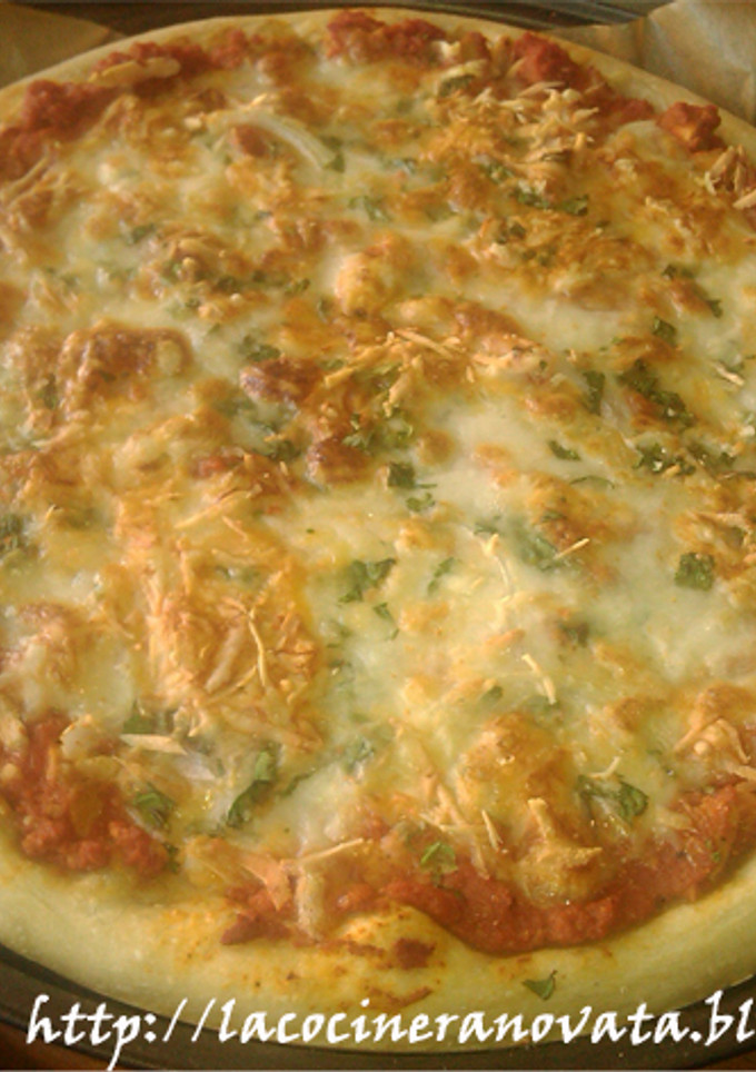Una foto de Pizza de pollo tikka