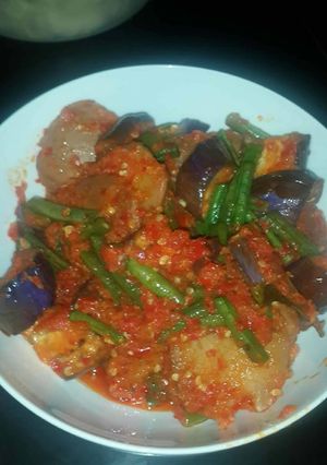 Foto resep Balado jengkol kacang panjang terong