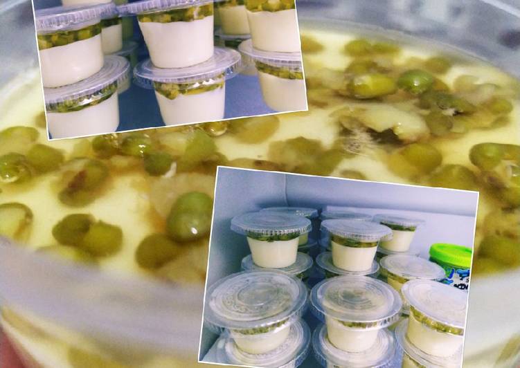 Puding susu kacang hijau