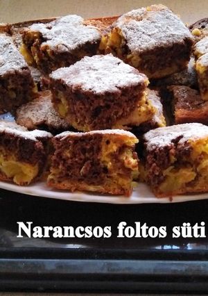 Narancsos foltos süti recept fotója