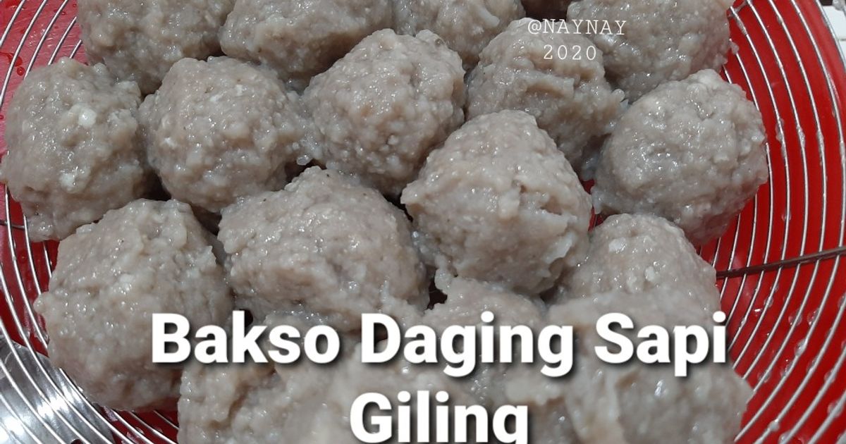 Resep Bakso Daging Sapi Giling oleh NayNay - Cookpad