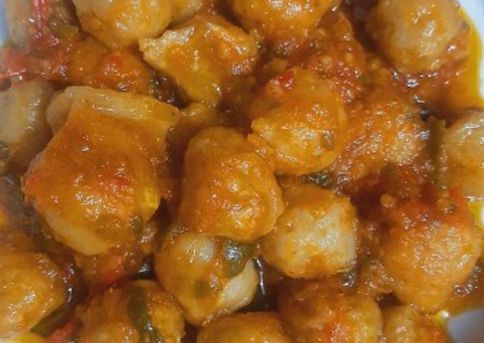 Bakso sambal ijo