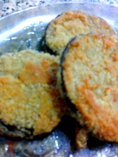 Una foto de Milanesas de berenjena
