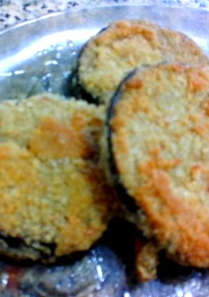 Una foto de Milanesas de berenjena