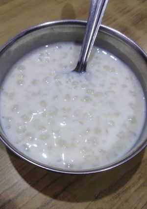 A picture of Sabudana kheer.