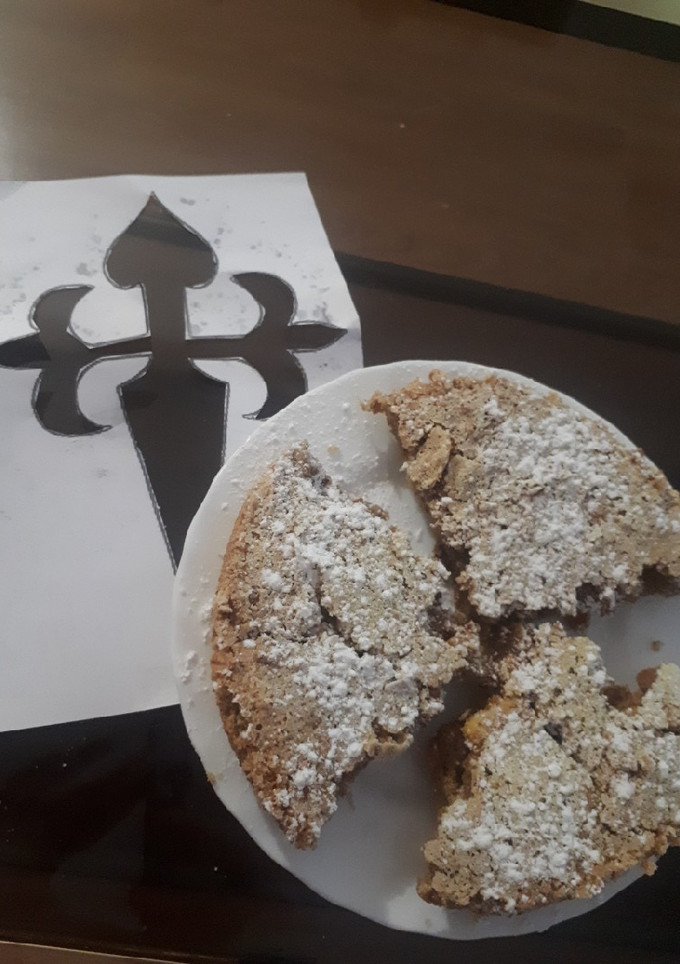 Una foto de Tarta de Santiago