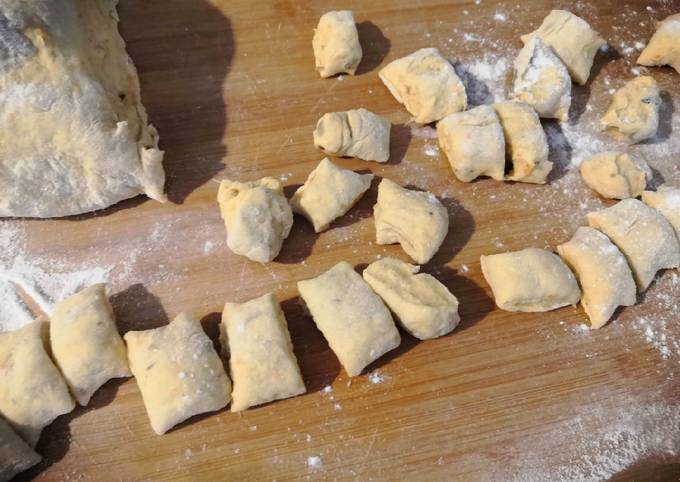 Gnocchi di melanzane e carote