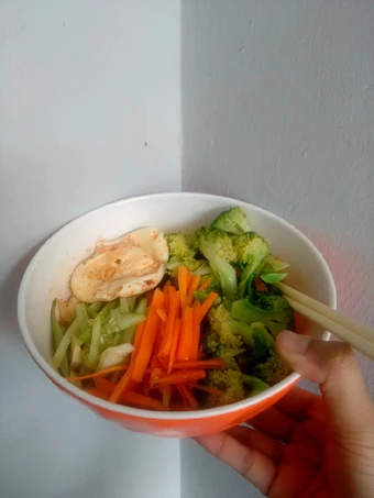 Cara Sederhana Membikin Resep  Resep Salad Sayur Simple dan Mudah (Total 699 kalori) yang Enak, Enak