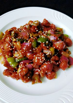 सोया चंक मंचूरियन (Soya Chunk Manchurian recipe in hindi) रेसिपी मुख्य फोटो