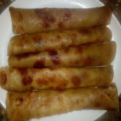 A picture of Coconut chapati with beans.