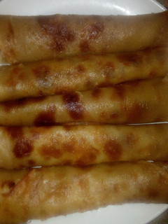 A picture of Coconut chapati with beans.