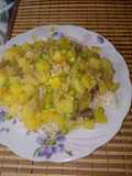 Caucau con zapallo y menudencias de carnero