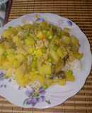Caucau con zapallo y menudencias de carnero