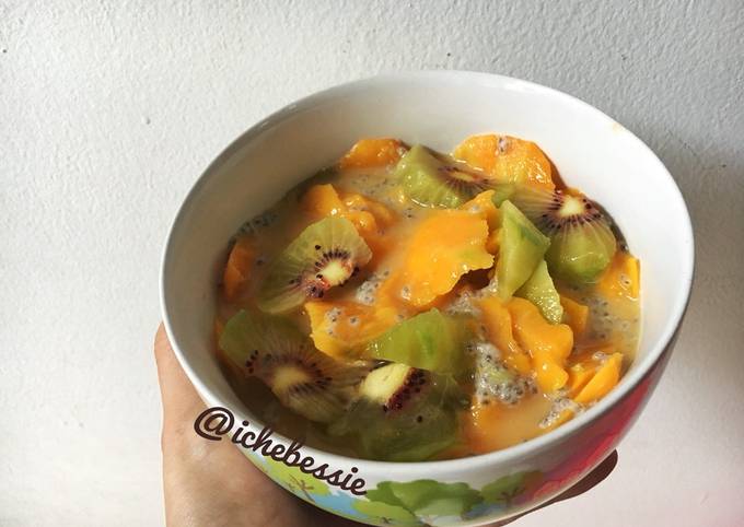 Resep Es Buah Almond Milk Asi Booster Oleh Iche Bessie Cookpad