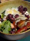Salada fresca de camarão