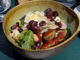 Salada fresca de camarão