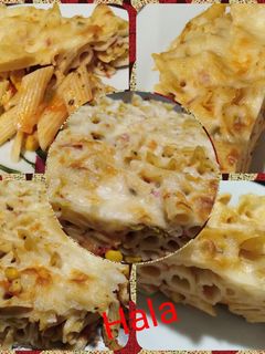 صورة لوصفة معكرونة بالخضار والجبنة 🍝