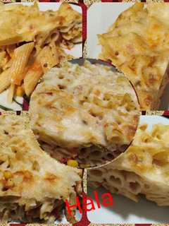 صورة لوصفة معكرونة بالخضار والجبنة 🍝