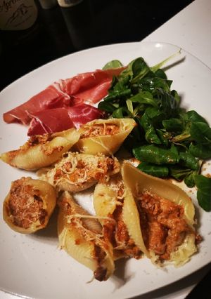 Une photo de Conchiglionis farcis mascarpone tomates séchées