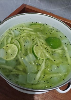 Foto resep Es Kuwut Melon Nata De Coco