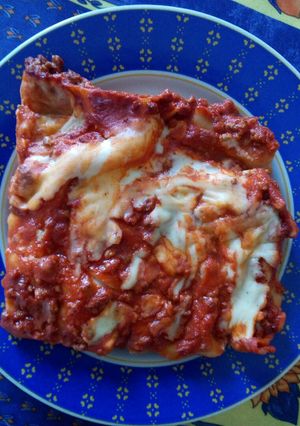 A picture of Sicilian-Style Bolognese Lasagna.